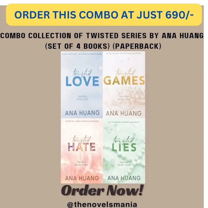 Collection of Twisted series by Ana Huang (Set Of 4 Books)
