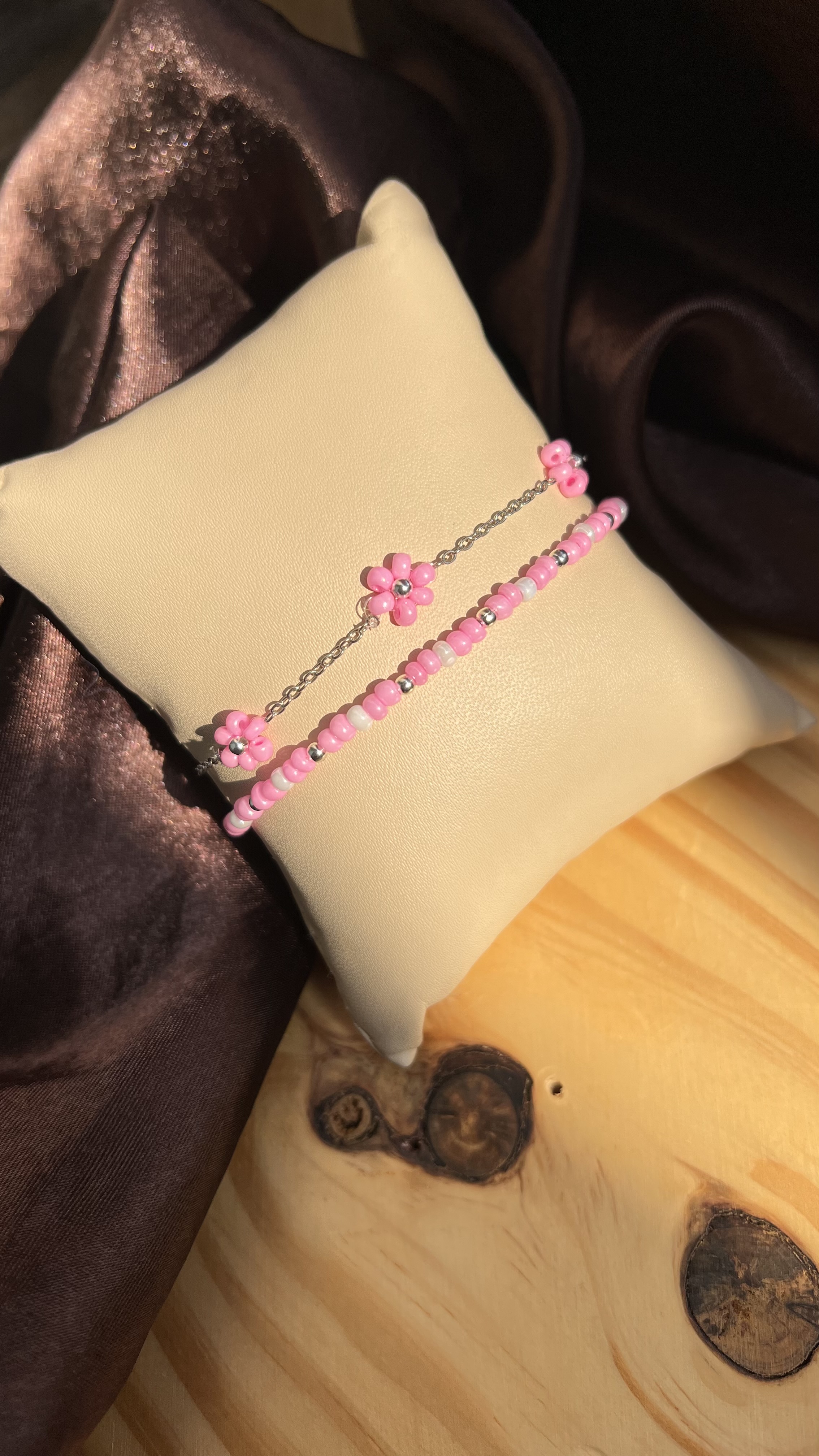 Pink Anti Tarnish bracelet stack