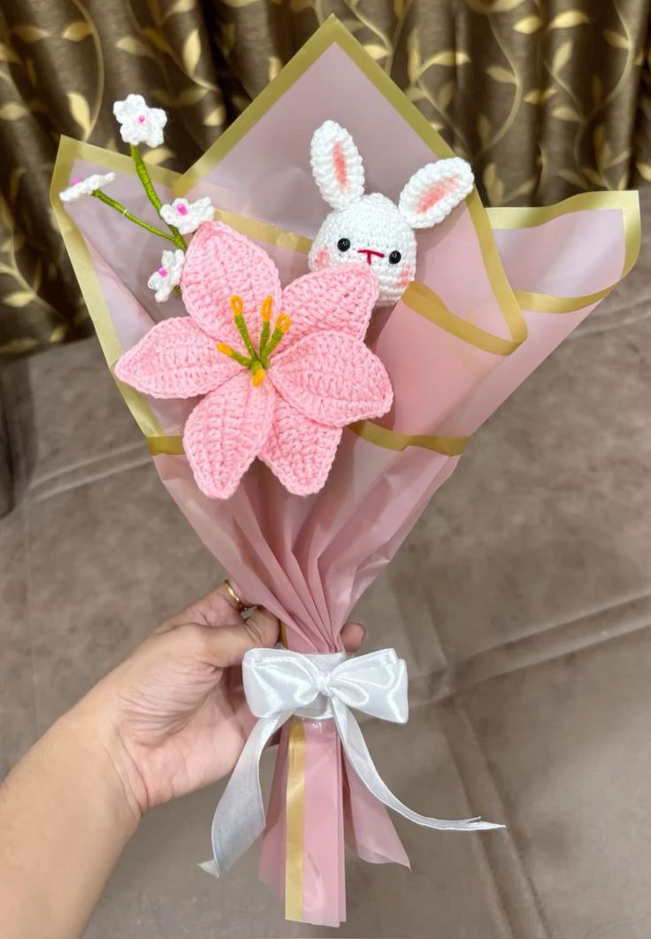 Chrochet bouquet in lily