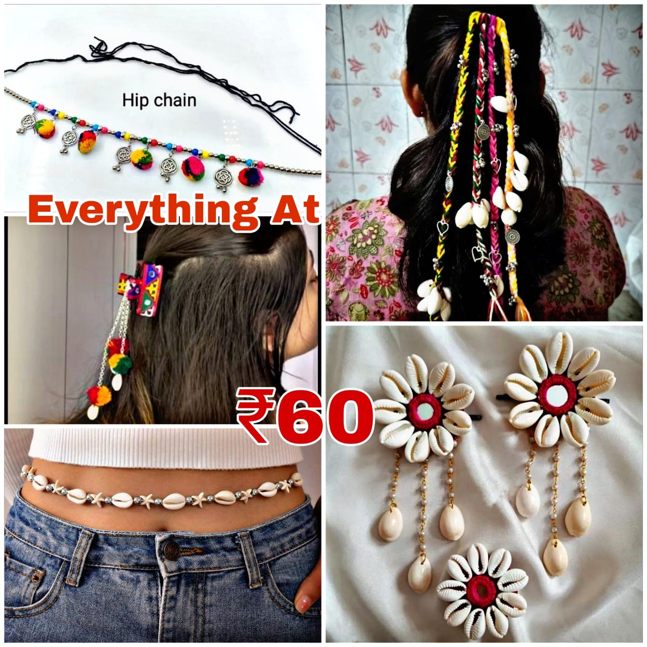 Navratri, waist belt , clips , hair tie