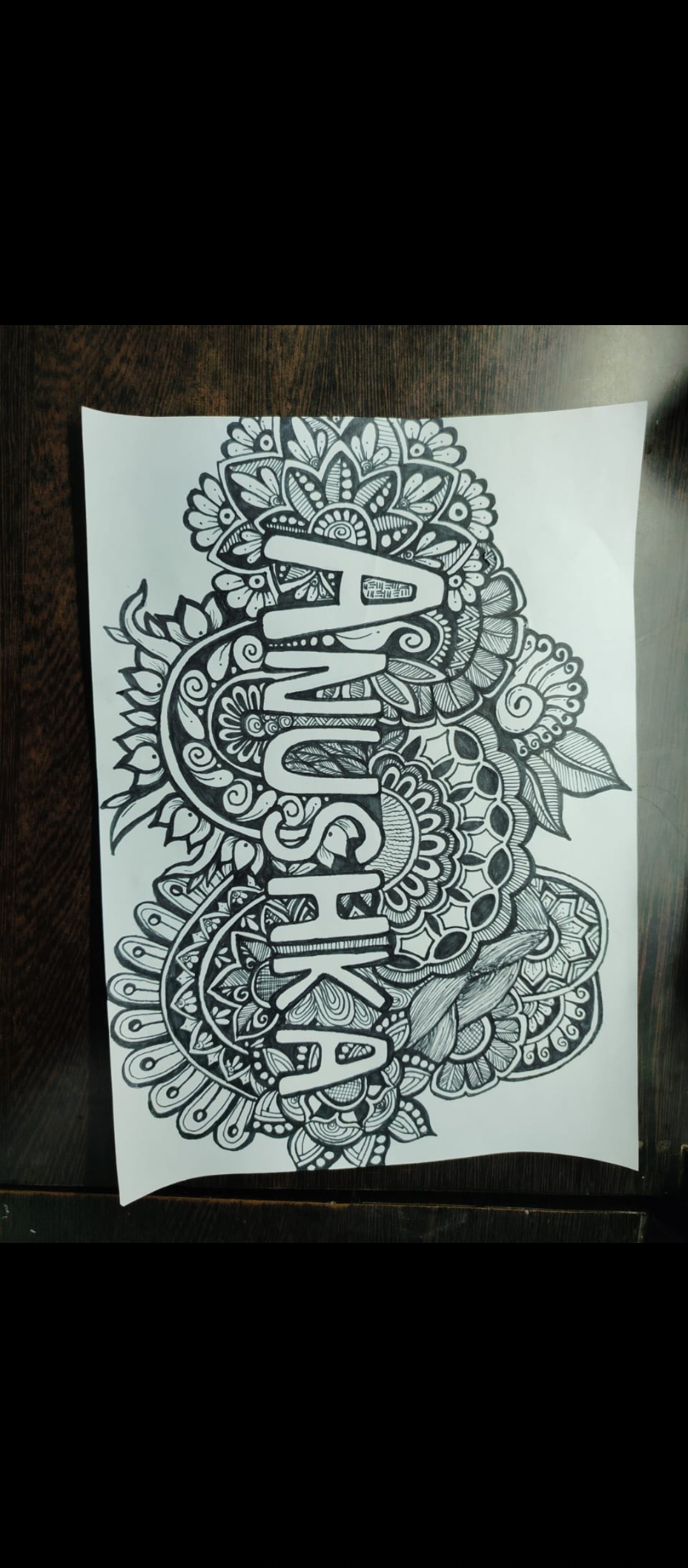 Coutmized mandal name art