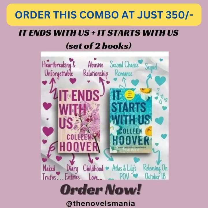 IT ENDS WITH US + IT STARTS WITH US (SET OF 2)